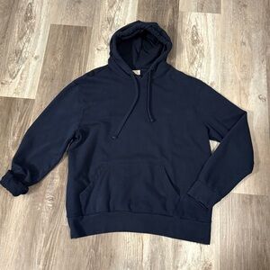 American Colors by Alex Lehr Soft 100% Cotton Comfy Navy Blue Hoodie Size XL